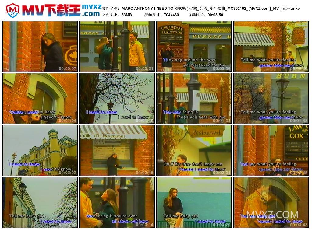 MARC ANTHONY-I NEED TO KNOW(人物)_英语_流行歌曲_MC802162